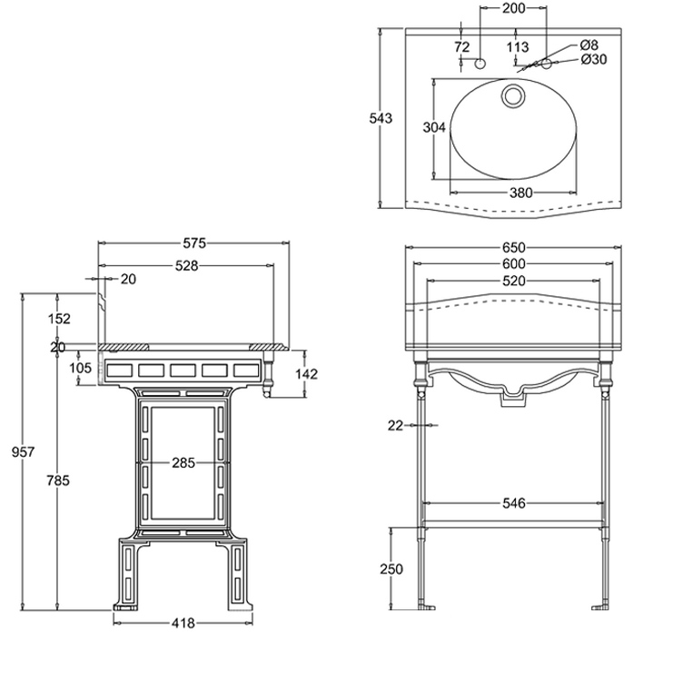 Фото Раковина - стиль Английский - Купить в Интернет-магазине